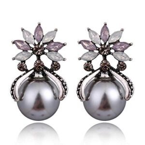 Crystal Stud Earrings for Girls and Women