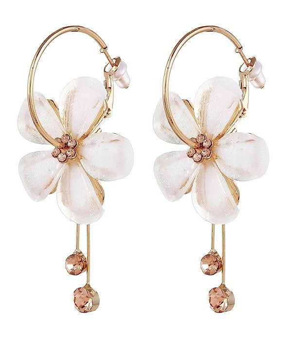 Gold Plated Floral Earrings for Girls and Women