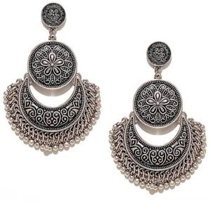 Afghani Tribal Oxidised Dangler Earrings for Girls and Women